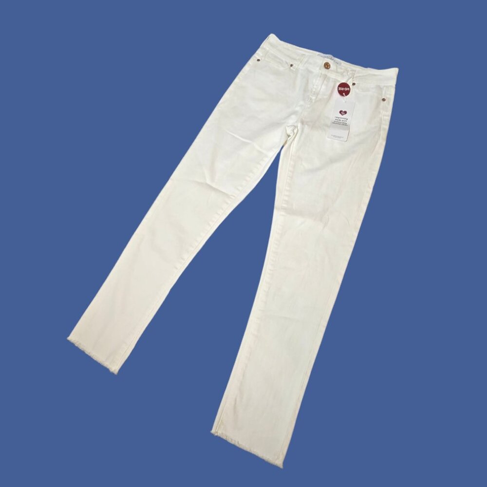 NWT  🏷️  White Denim Jeans Girl's CELEBRITY PINK sz12   🏷️  NWT